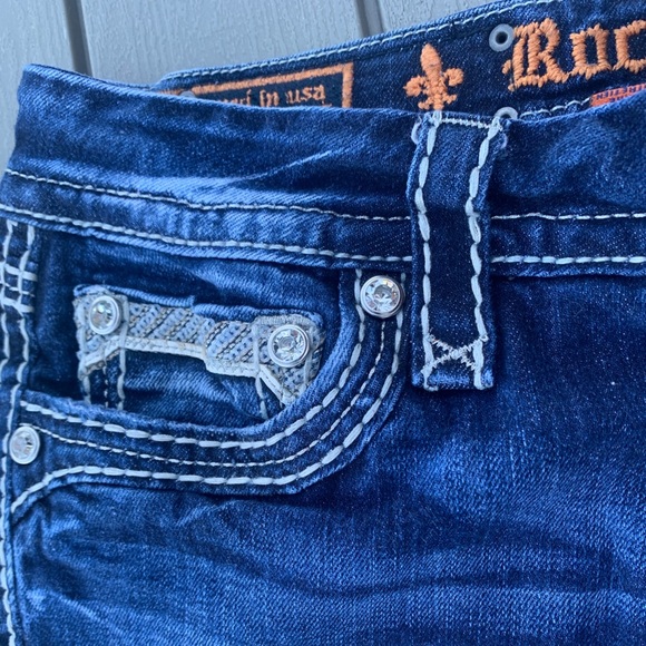 Rock Revival Women’s Porsha Easy Capri Denim Jeans - Size 29 style E8480EP - Picture 10 of 12